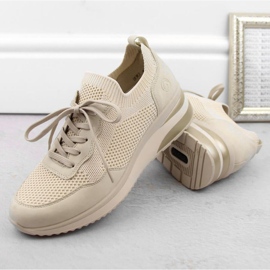 Rieker Cómodas zapatillas deportivas Remonte W RKR693 beige 23