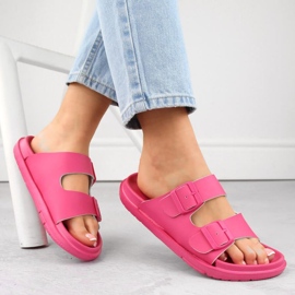 Chanclas de espuma con hebillas Big Star INT2004E, fucsia rosado 8
