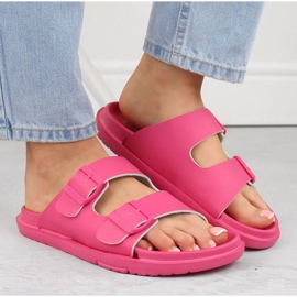Chanclas de espuma con hebillas Big Star INT2004E, fucsia rosado 9