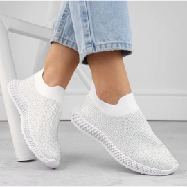 S.Barski Deportivas slip-on con pedrería D&amp;A W OLI257B blanco 8
