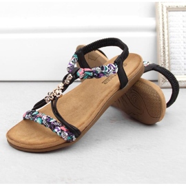 Artiker W HBH76B sandalias cómodas sin cordones, negro 12