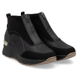 Rieker N6361-00 cuñas negras negro 18