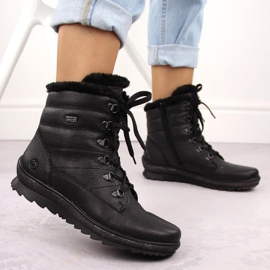 Rieker Botas aislantes de piel Remonte W RKR629B negro 19