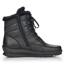 Rieker Botas aislantes de piel Remonte W RKR629B negro 21