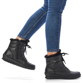 Rieker Botas aislantes de piel Remonte W RKR629B negro 26
