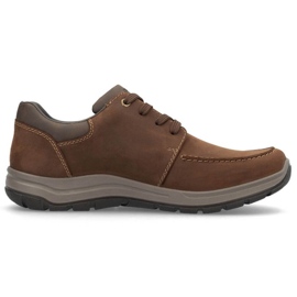 Rieker M RKR710 Zapatos de piel marrón 12