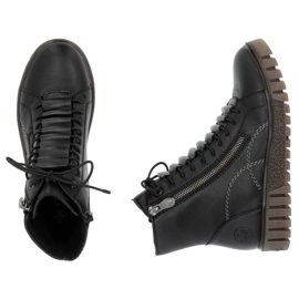 Botas de cuero Rieker de mujer Y3410-00 Negro 25