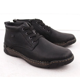 Cuero aislado para hombres RIEKER RKR748 negro 17