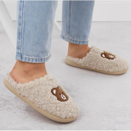 Zapatillas de estar por casa con osito Unisoft W 6625 EVE467 beige 9