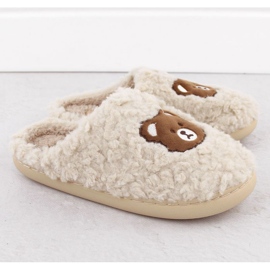 Zapatillas de estar por casa con osito Unisoft W 6625 EVE467 beige 11