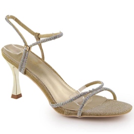 Sandalias con circonitas Potocki W LE20326 WOL282A dorado 11