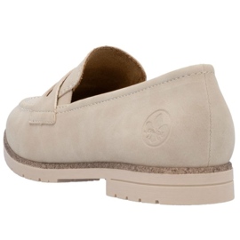 Mocasines femeninos Rieker 45300-62 beige 22