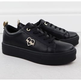 Zapatos en la plataforma negra Filippo Paw586b negro 10