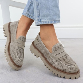 Mocasines de mujer Filippo Paw591 beige 9