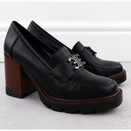 Moccasin Shoes en el Potocki Post en SZ12403 WOL287 negro 7