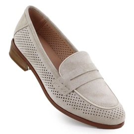 Zapatos de ante Openwork Lords Potocki SZ12585 Beige 10