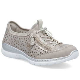 Rieker L32P6-90 Silver Openwork Sports Shoes plata 21
