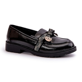 S.Barski Mocasines de mujer pintados con Bows S. Barski Hy42-331a Negro 3