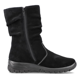 Botas de piel con aislamiento para mujer RIEKER Z7171-01 negro 15