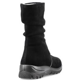 Botas de piel con aislamiento para mujer RIEKER Z7171-01 negro 2 Botas de piel con aislamiento para mujer RIEKER Z7171-01 negro 2