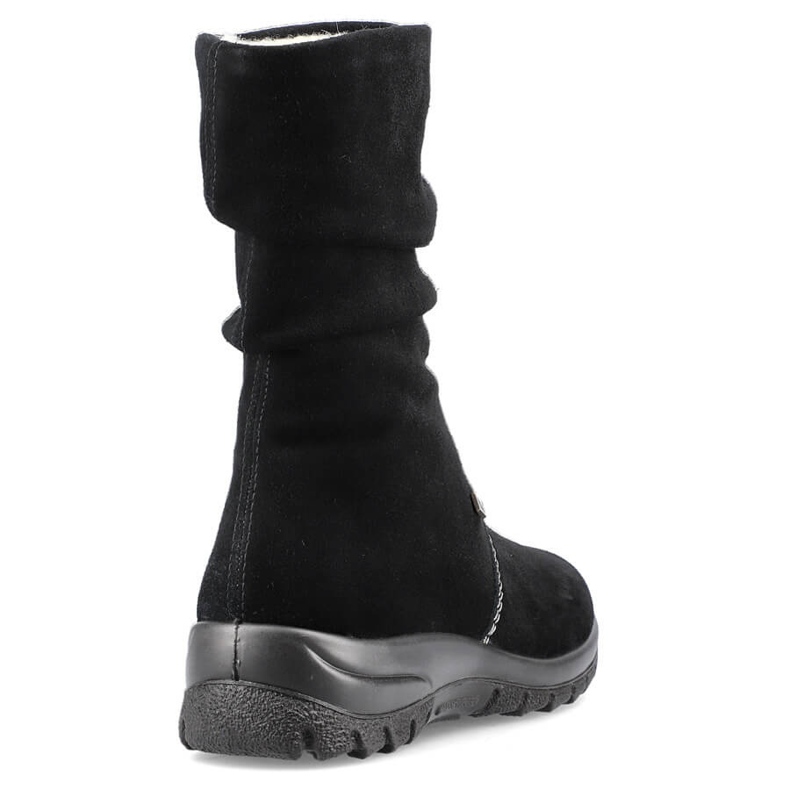 Botas de piel con aislamiento para mujer RIEKER Z7171-01 negro 2 Botas de piel con aislamiento para mujer RIEKER Z7171-01 negro 2