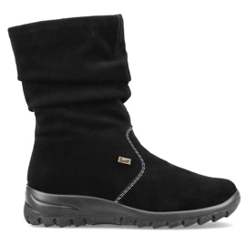 Botas de piel con aislamiento para mujer RIEKER Z7171-01 negro 9