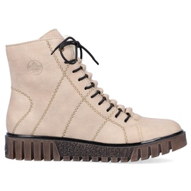 Botas cómodas de mujer con aislamiento beige Rieker Y3420-60 6