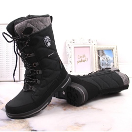 Botas de nieve de mujer de invierno impermeables negras American Club negro 5