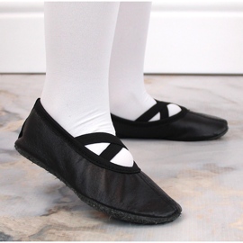 Bailarinas de piel con elásticos negros Nazo 5