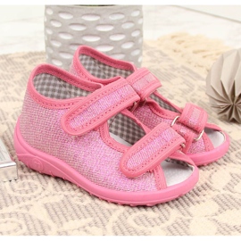 Zapatillas casa niña, sandalias de estar por casa rosa brillante Nazo rosado 5