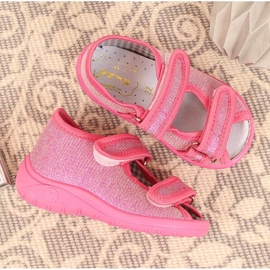 Zapatillas casa niña, sandalias de estar por casa rosa brillante Nazo rosado 7
