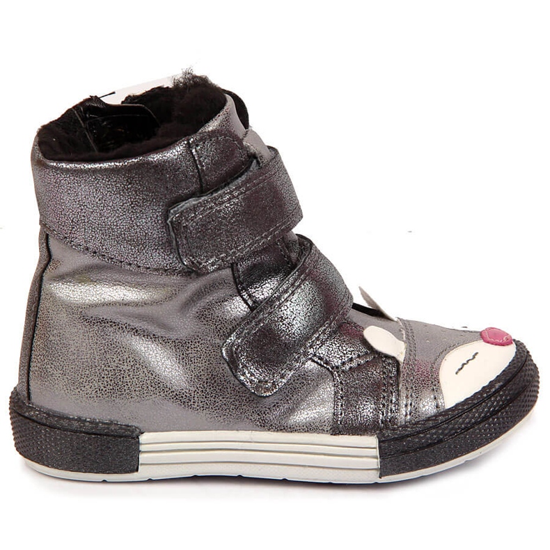 Zapatos niña, velcro, zorro plateado, Kornecki 6583 plata 1