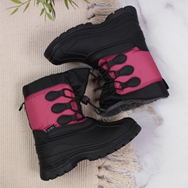 Botas de nieve para niños con aislamiento rosa Gallop negro 3