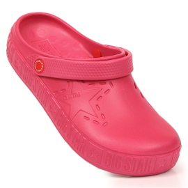 Pantuflas mujer rosa kroks rosa Big Star II275007 rosado 1