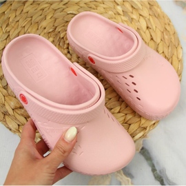 Pantuflas rosa mujer kroks rosa Big Star II275008 rosado 3