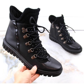 Botas insuladas mujer piel negras Dolce Pietro negro 5