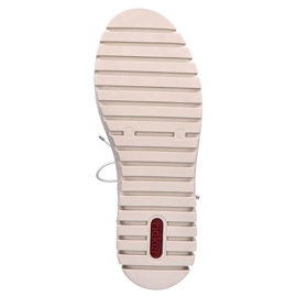 Botines plataforma mujer beige Rieker Y3420-61 3