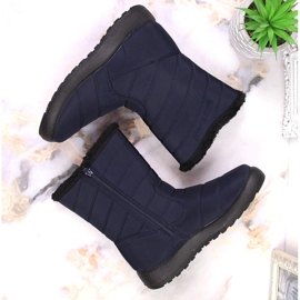 News Botas de nieve impermeables para mujer con aislamiento alto azul marino NOVEDADES 6