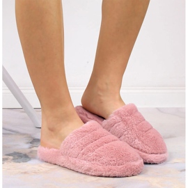 Zapatillas de estar por casa de felpa rosa para mujer T.Sokolski rosado 7