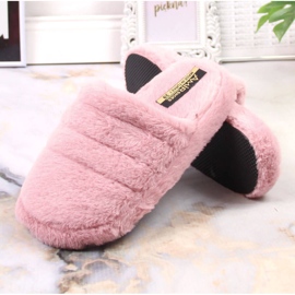 Zapatillas de estar por casa de felpa rosa para mujer T.Sokolski rosado 3