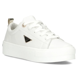 Zapatillas de deporte de cuero Filippo DP3533/25 Wh White blanco 3