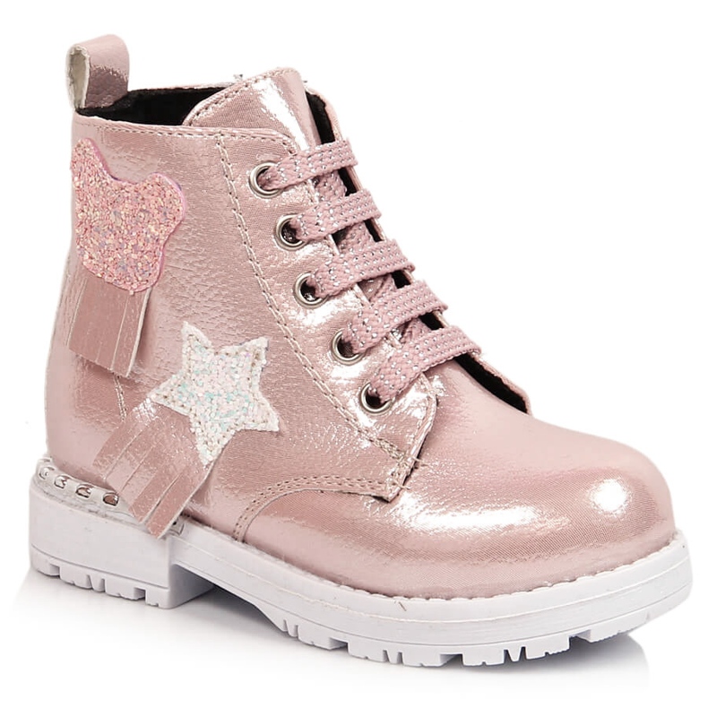 Botas aislantes rosa brillo para niña Potocki rosado 1 Botas aislantes rosa brillo para niña Potocki rosado 1