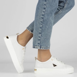 Zapatillas de deporte de cuero Filippo DP3533/25 Wh White blanco 5