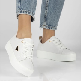 Zapatillas de deporte de cuero Filippo DP3533/25 Wh White blanco 6