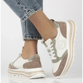 Filippo DP6787/25 zapatillas de cuero blanco 9