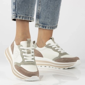 Filippo DP6787/25 zapatillas de cuero blanco 10