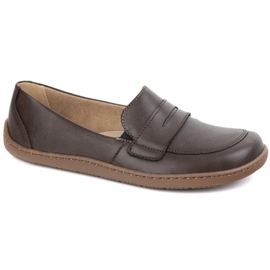 Olivier Barefoot Women Minimalista de cuero Minimalista 1280 Marrón oscuro 4