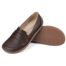 Olivier Barefoot Women Minimalista de cuero Minimalista 1280 Marrón oscuro 6