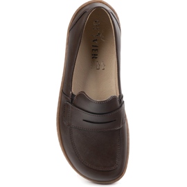 Olivier Barefoot Women Minimalista de cuero Minimalista 1280 Marrón oscuro 9