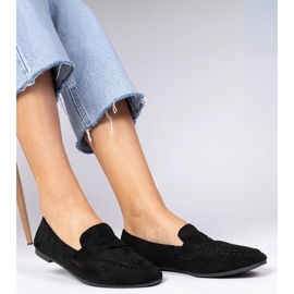 Mocasines negros elegantes de Ekozamsz 2